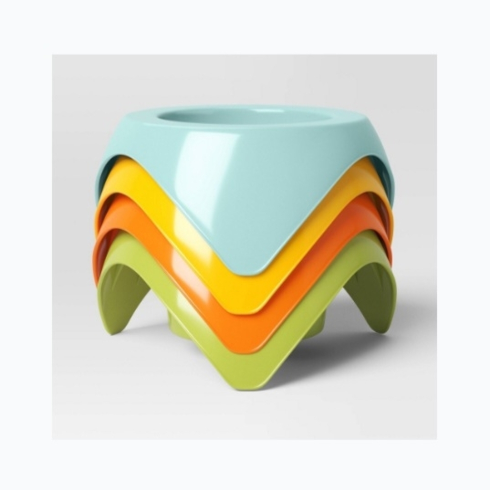 #004500 Colorful Stacking Beverage HoldersSet